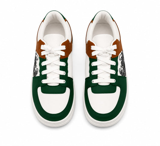 Urban Wave Premium Casual Sneakers β Green/Brown
